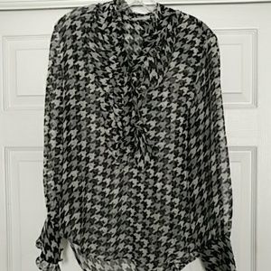 Equipment sheer blouse